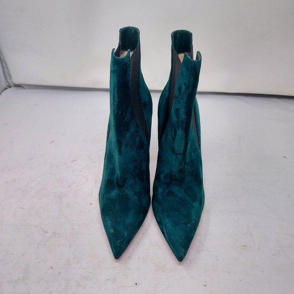 Christian Louboutin Green Astribooty Suede Heel Boot - Picture 6 of 10